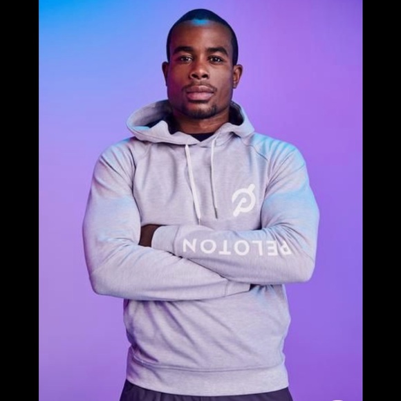 Peloton Lululemon City Sweat Pullover Hoodie in Heathered Ultra Light Gray - Picture 1 of 6